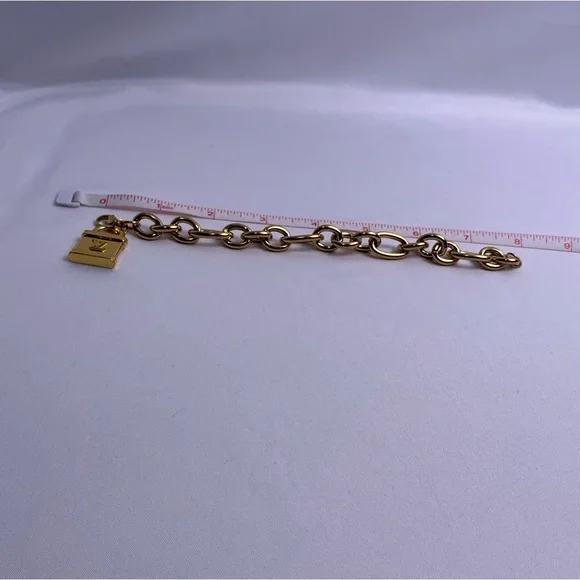 Louis Vuitton Gold Lock Bracelet Padlock - Picture 4 of 5